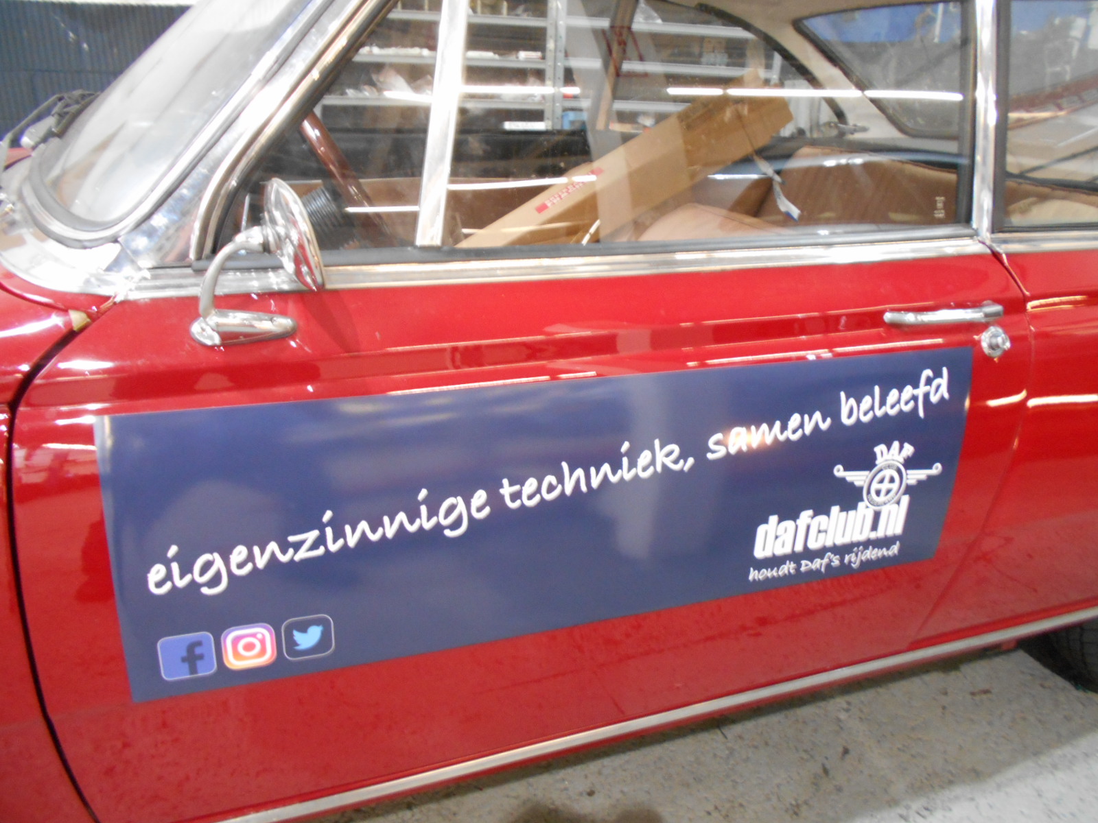 Promotiemateriaal: DAF Club Nederland autosticker