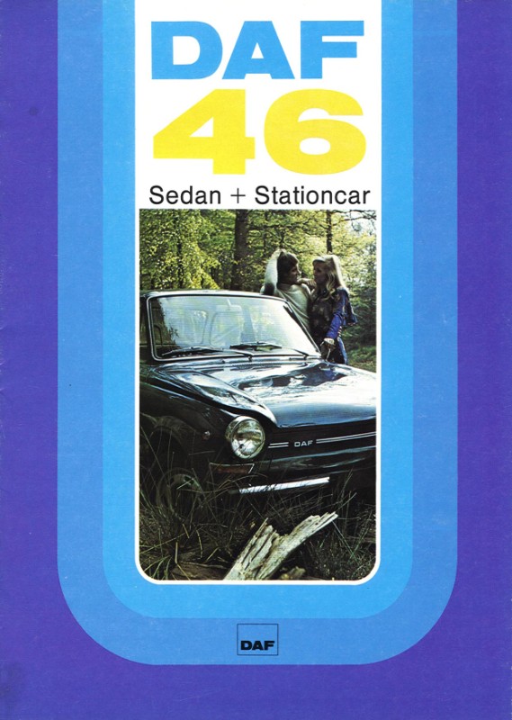 Daf 46 Sedan + Stationcar - Folder (voorkant)