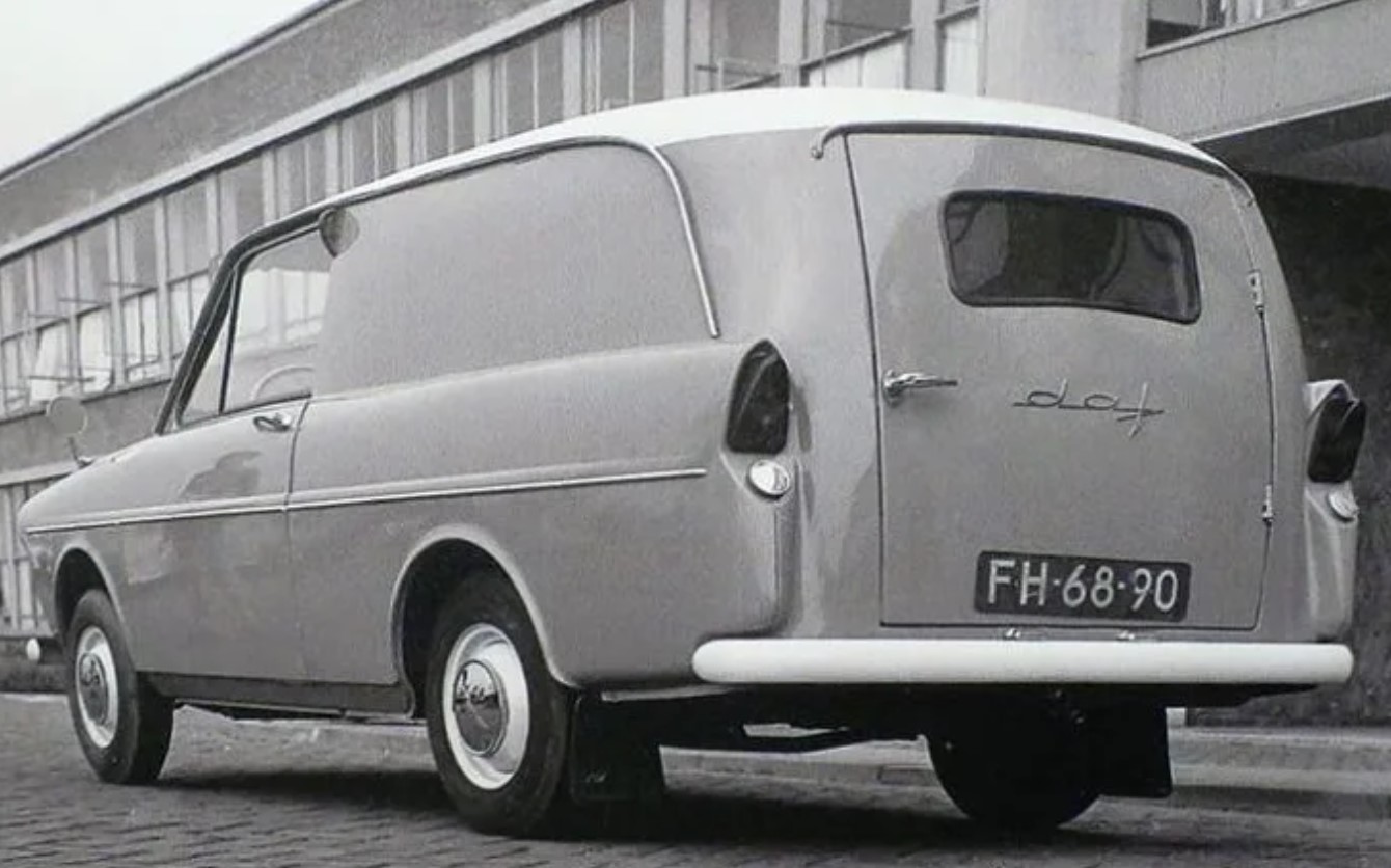 Daf 600 Bestel prototype - achterzijde