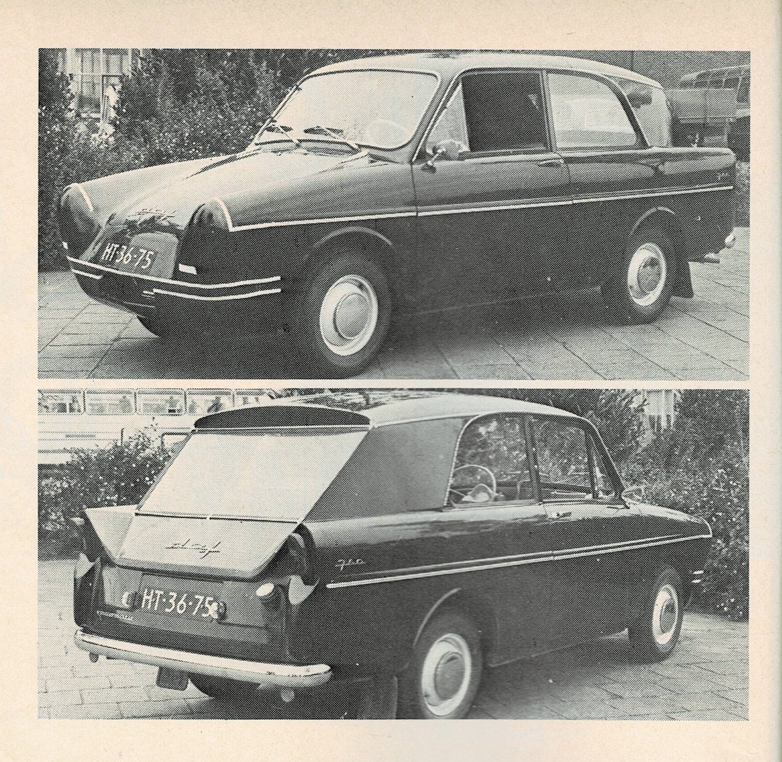 Daf 750 prototype: voorkant en achterkant