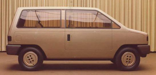 Daf PX / Volvo 343 Van - Prototype 'mockup' zijkant