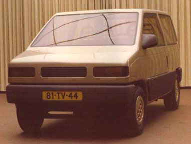 Daf PX / Volvo 343 Van - Prototype 'mockup' voorkant