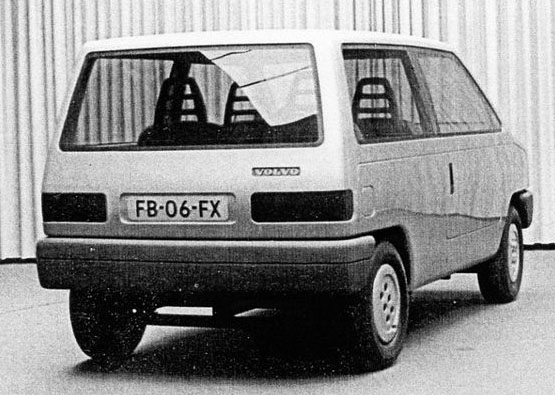 Daf PX / Volvo 343 Van - Prototype 'mockup' achterkant