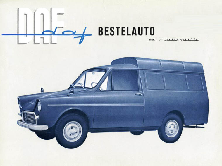 Daf 750 Bestelauto met Variomatic - Folder (voorkant) Daf 750 Bestelauto met Variomatic - Folder (voorkant)